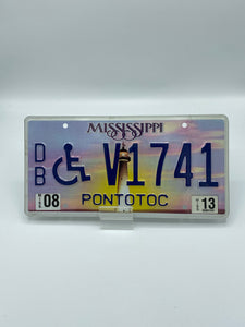 Handicapped Mississippi License Plate