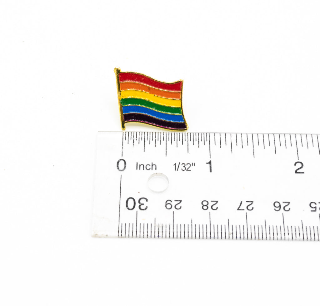 Rainbow Flag Pride Enamel Pin 3/4"