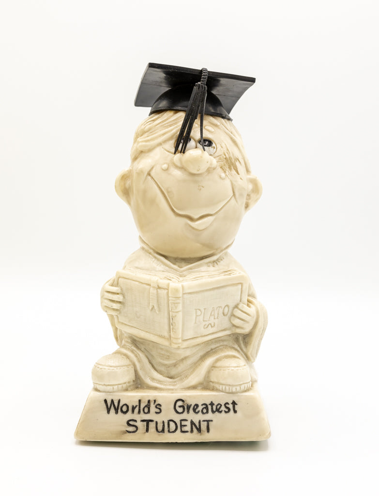 Russ Berrie & Co 1970's People Figurine - World's Greatest Student