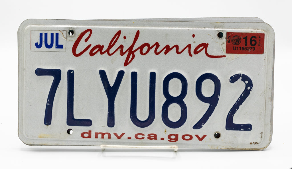 State of California - License Plate