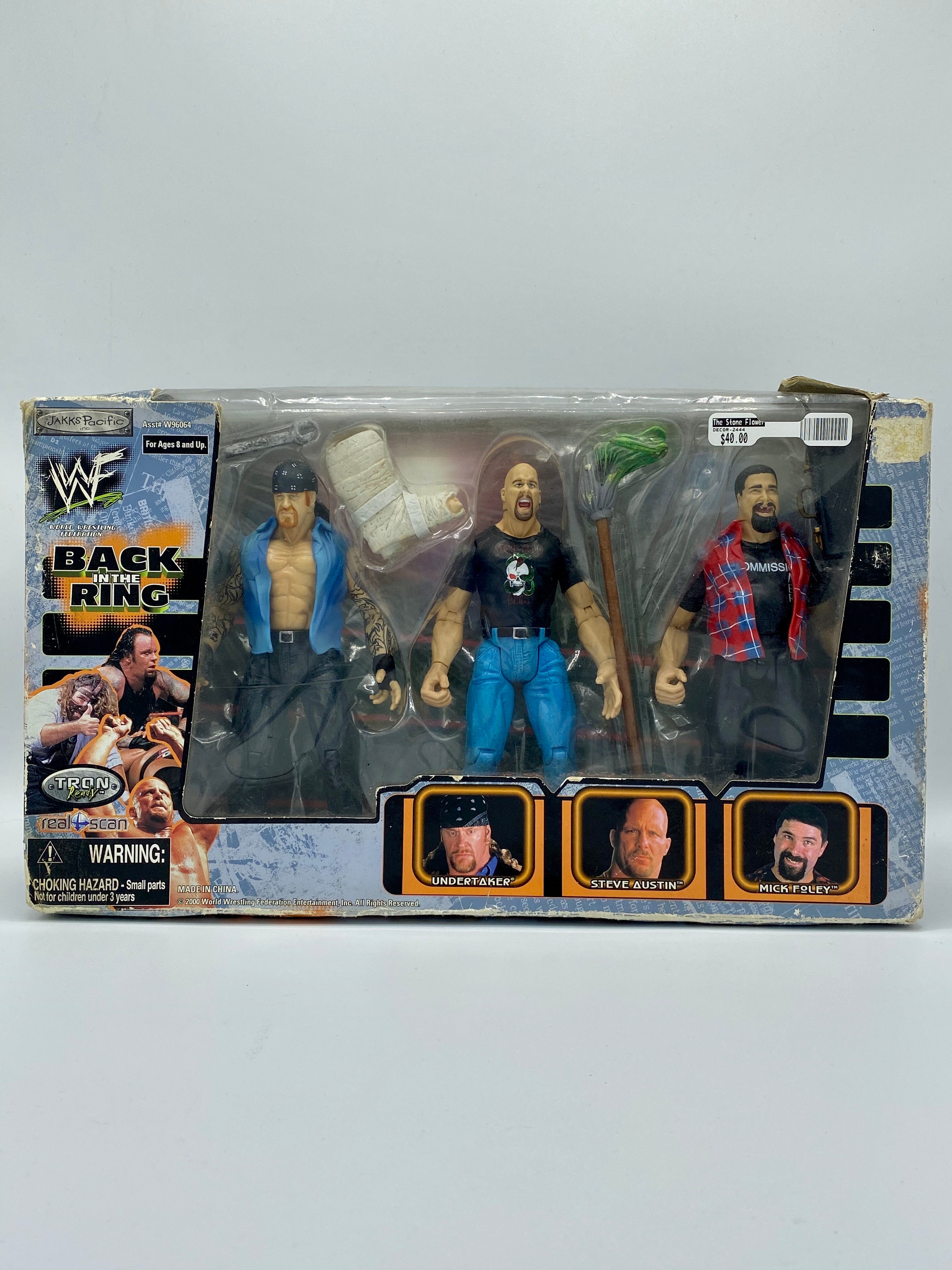 WWF Back in the Ring Wrestling Action Figure 3 pack