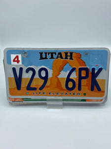 Utah License Plate