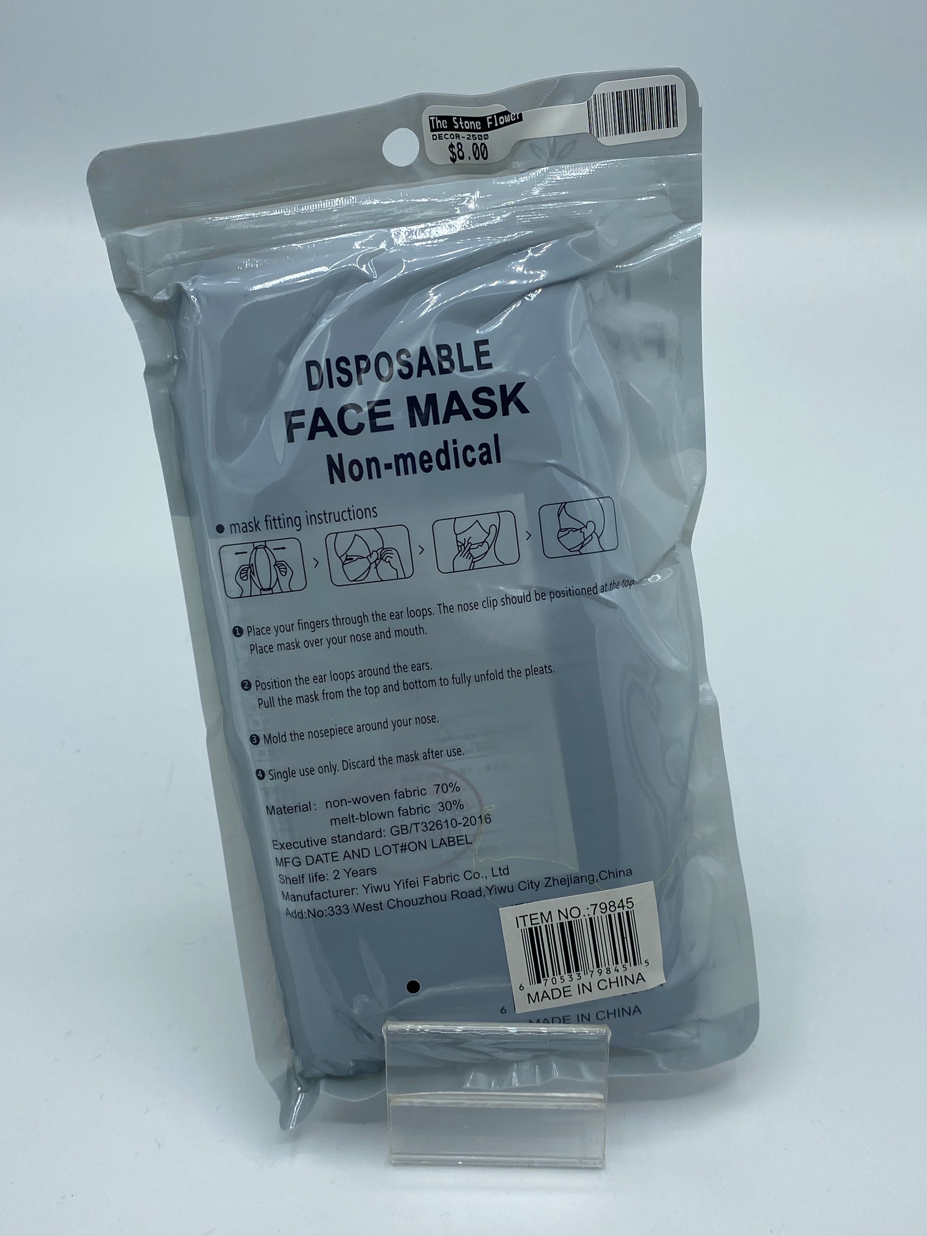 Black Disposable Masks 10 pack